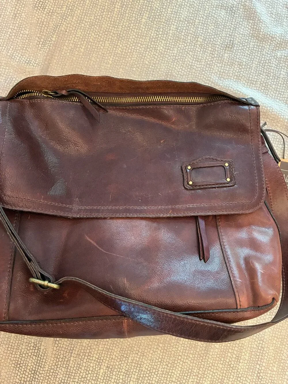 Patrica Nash, Nash for Men, Messenger Bag with tags, Italian Leather (reg $278)